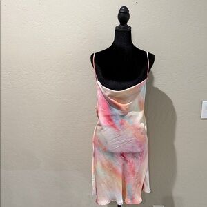 RESA Multicolor Tie-Dye Mini Dress